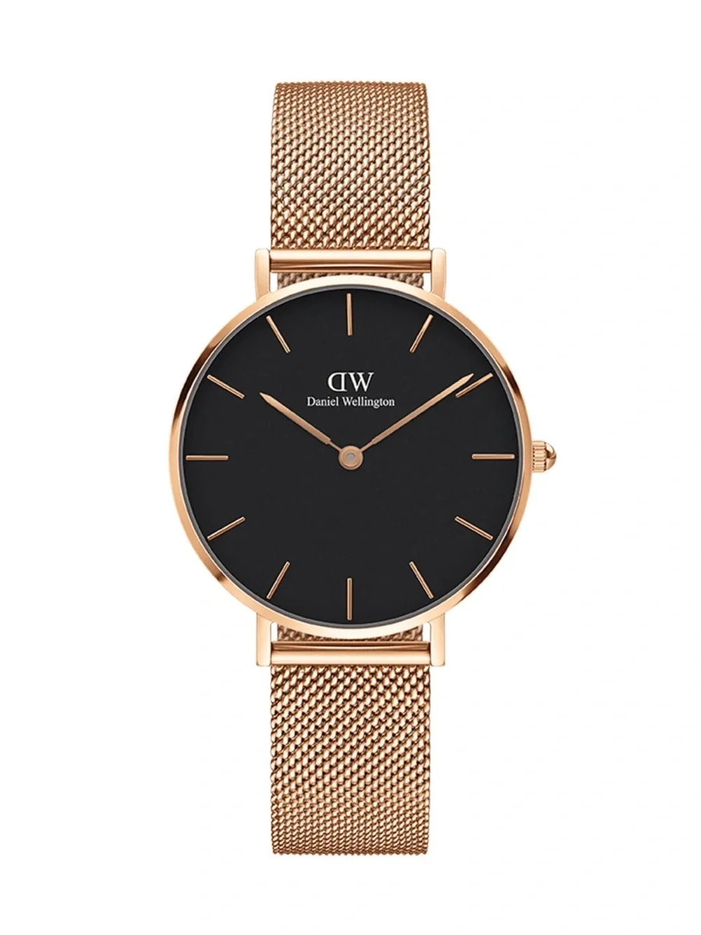 Daniel Wellington Petite Melrose Black Rose Gold